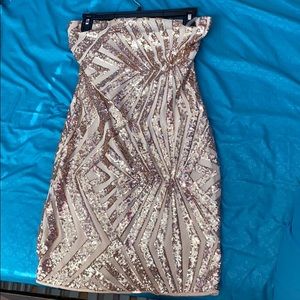Gold Sequence Dress